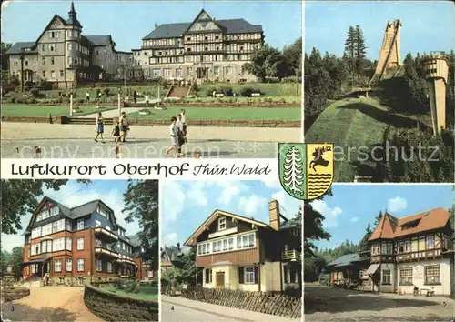 Oberhof Thueringen Sprungschanze Hotel Ernst Thaelmann Erholungsheime Kat. Oberhof Thueringen