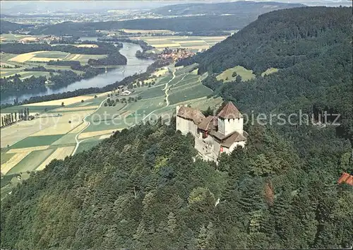 Stein Rhein Fliegeraufnahme Schloss Hohenklingen Kat. Stein Rhein