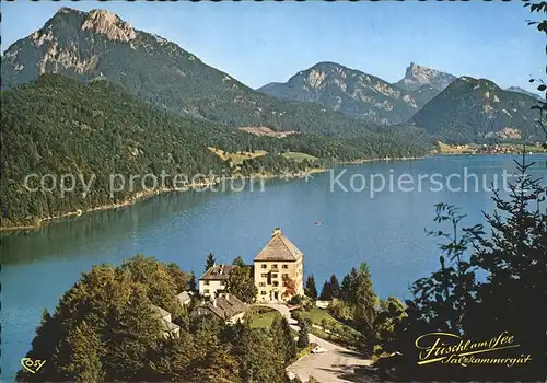 Fuschl See Salzkammergut Schloss Fuschl Fliegeraufnahme Kat. Fuschl am See