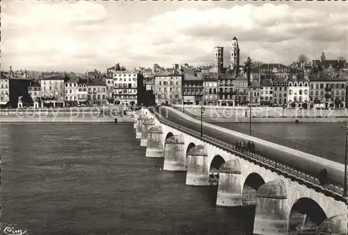 Macon Saone et Loire Brueckenpartie Kat. Macon