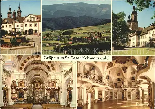 St Peter Schwarzwald Kirche innen und aussen Kat. St. Peter