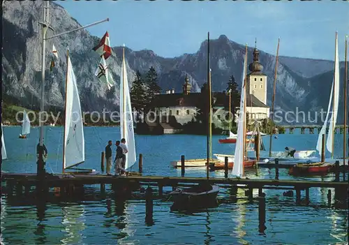 Gmunden Salzkammergut Schloss Ort mit Schlafender Griechin  Kat. Gmunden