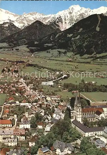 Admont Steiermark mit Hallermauern Fliegeraufnahme Benediktinerstift Kat. Admont