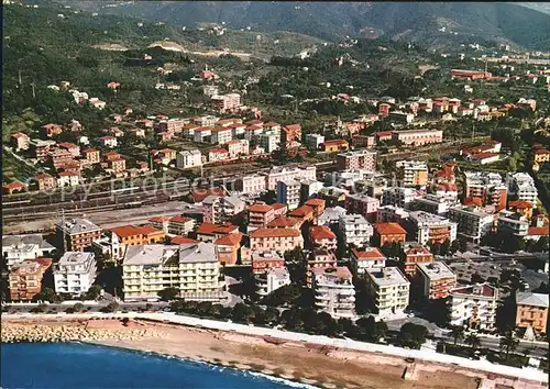 Sestri Levante Fliegeraufnahme mit Strand Kat. Sestri Levante