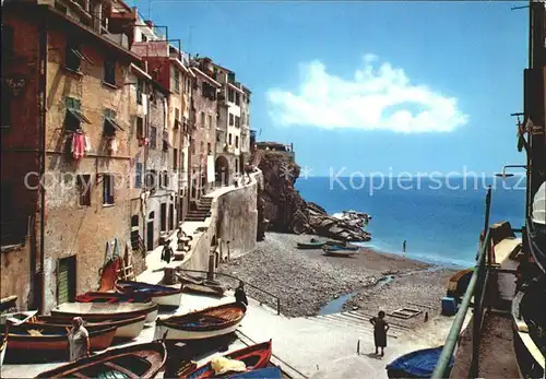 Riomaggiore Cinque Terre  Hafen Kat. Riomaggiore