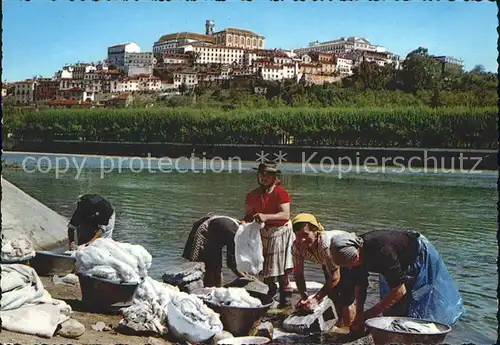 Coimbra Waschfrauen am Fluss Kat. Coimbra