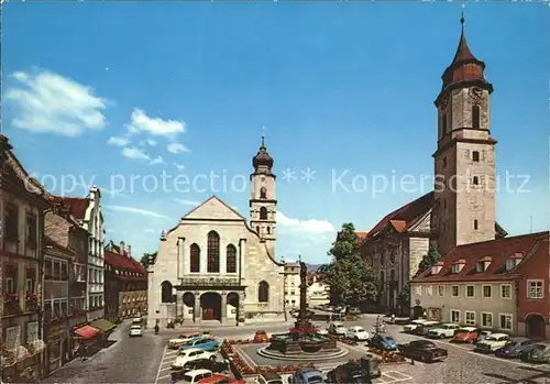 Lindau Bodensee Marktplatz mit Stephanskirche Kat. Lindau (Bodensee)