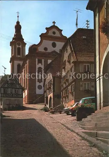 Ettenheim Kirchberg mit Pfarrkirche  Kat. Ettenheim