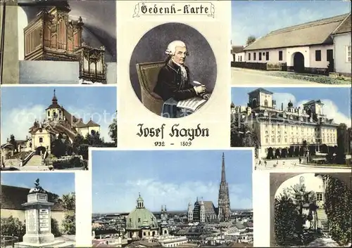 Eisenstadt Gedenkkarte Josef Haydn Geburtshaus Schloss Eszterhasy Kat. Eisenstadt