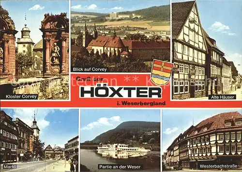 Hoexter Weser Kloster Corvey Westerbachstrasse  Kat. Hoexter