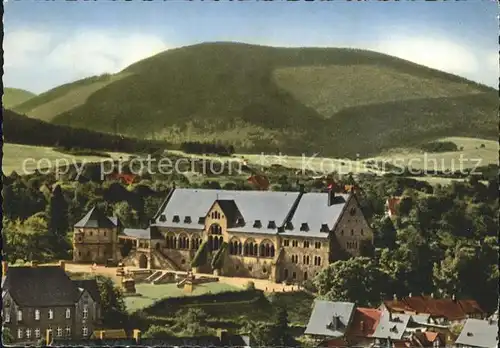 Goslar Fliegeraufnahme Kaiserpfalz mit Ulrichskapelle Kat. Goslar