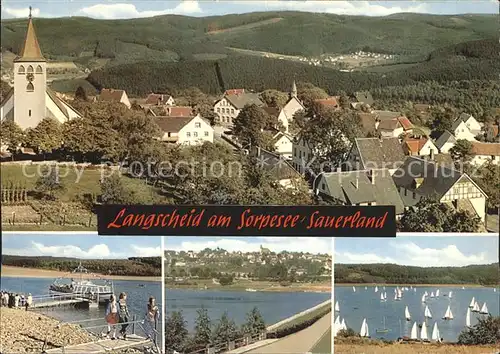 Langscheid Sorpesee Sorpetalsperre Kat. Sundern (Sauerland)