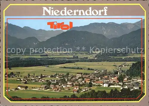 Niederndorf Kufstein Fliegeraufnahme Kat. Kufstein