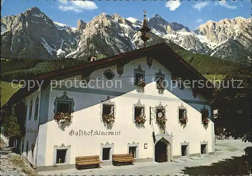 Maria Alm Steinernen Meer Gasthof Almerwirt  Kat. Maria Alm am Steinernen Meer