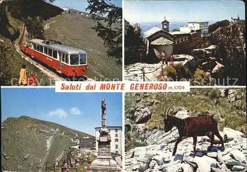 Monte Generoso Bergbahn Bergziege Kapelle  Kat. Monte Generoso