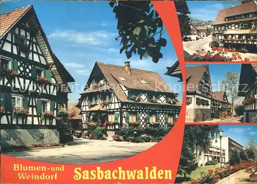 Sasbachwalden Alte Haeuser  Kat. Sasbachwalden