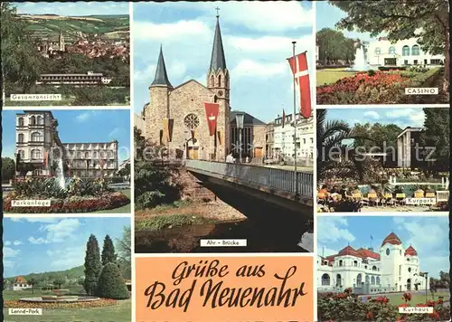 Bad Neuenahr Ahrweiler Ahr Bruecke Kurpark Casino Kurhaus Lenne Park Kat. Bad Neuenahr Ahrweiler