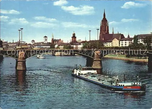 Frankfurt Main Mainufer Dom  Kat. Frankfurt am Main