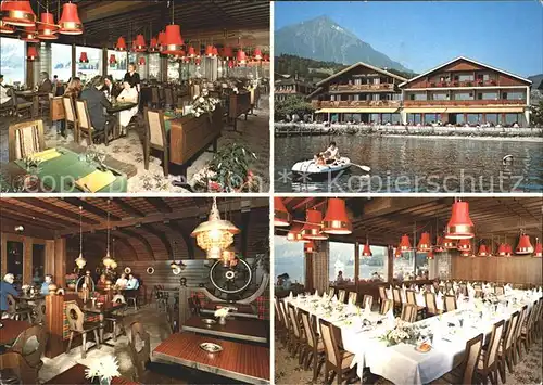 Faulensee Strandhotel Restaurant Seeblick  Kat. Faulensee