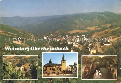 Oberheimbach Bingen Kirche Weinkeller  Kat. Oberheimbach