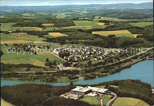 Stade Biggesee Jugendherberge Biggesee Eichhagen Fliegeraufnahme  Kat. Olpe