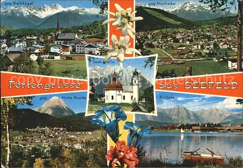 Seefeld Tirol Wildsee Seekapelle Kalkkoegel Hocheder Hohe Munde  Kat. Seefeld in Tirol