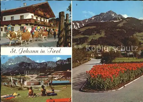 St Johann Tirol Almabetrieb Erholulungszentrum Panorama Wilde Kaiser Kurpromenade  Kat. St. Johann in Tirol