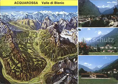 Acquarossa Valle di Blenio Alpenpanorama Kat. Acquarossa