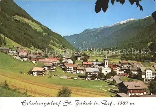 St Jakob Defereggen Gesamtansicht Erholungsdorf Alpen Kat. St. Jakob in Defereggen