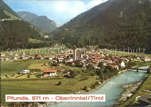 Pfunds Panorama Oberinntal Alpen Kat. Pfunds