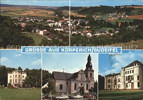 Koerperich Eifel Teilansichten Erholungsort Villa Schloss Kat. Koerperich