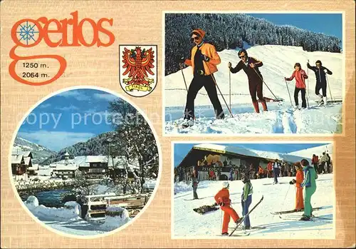 Gerlos Wintersportplatz im Zillertal Langlauf Skihuette Kat. Gerlos