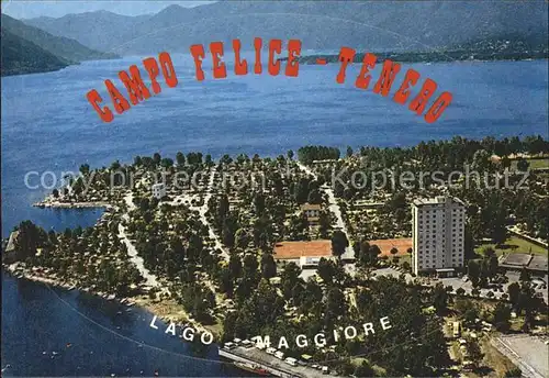 Tenero Campo Felice Lago Maggiore Fliegeraufnahme Kat. Tenero