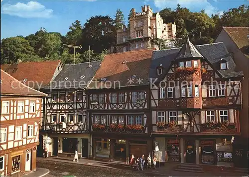 Miltenberg Main Marktplatz Fachwerkhaeuser Erker Hotel Kat. Miltenberg