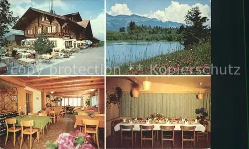 Diemtigen Hotel Restaurant Bergli See Alpenblick Kat. Diemtigen