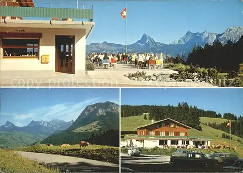 Sattelegg Wilerzell Berggasthaus Sonnenterrasse Alpenpanorama Kat. Sattelegg