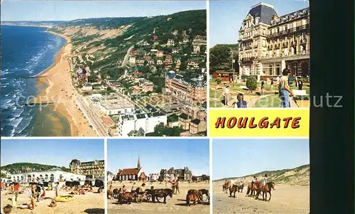 Houlgate Vue aerienne Golf miniature Equitation sur la plage Kat. Houlgate