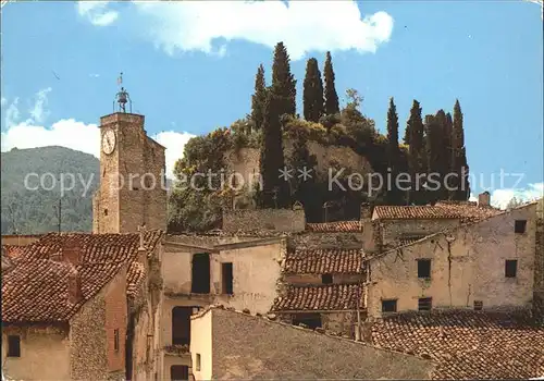 Malaucene Les toits de la ville Beffroi Ruines du Chateau Kat. Malaucene