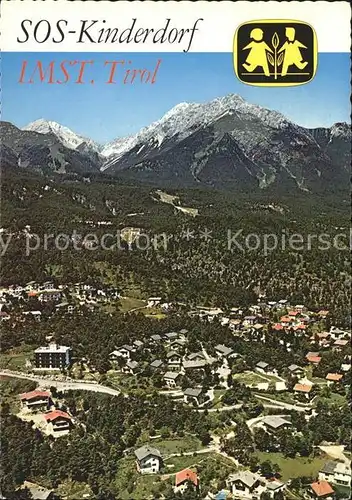 Imst Tirol SOS Kinderdorf Alpen Fliegeraufnahme Kat. Imst