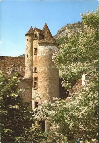 Autoire Chateau de Limargue Schloss Baumbluete Kat. Autoire