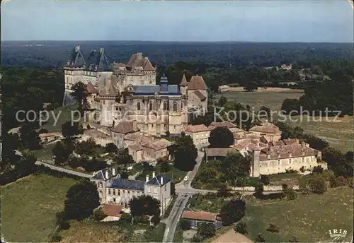 Biron Dordogne Chateau vue aerienne Collection Chateaux en Perigord Kat. Biron