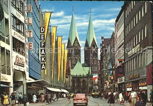 Bremen Obernstrasse und Dom Kat. Bremen