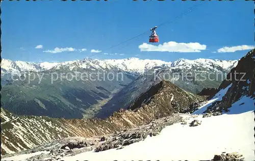 Davos GR Luftseilbahn Parsen Weissfluhgipfel  Kat. Davos