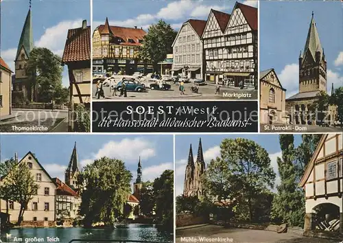 Soest Arnsberg Thomaskirche Marktplatz St. Patrokli-Dom Muehle-Wiesenkirche  / Soest /Soest LKR