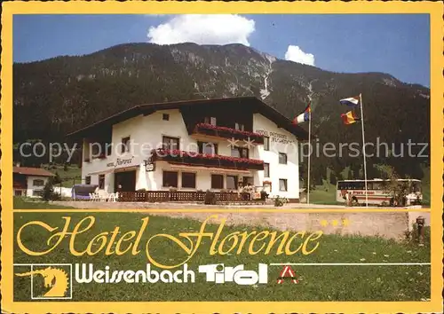 Weissenbach Lech Hotel Florence  Kat. Weissenbach am Lech