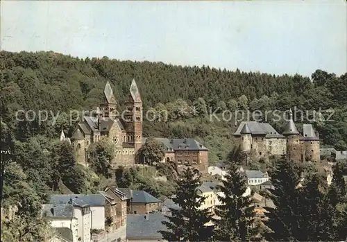 Clervaux Eglise paroissiale chateau feodal  Kat. Clervaux