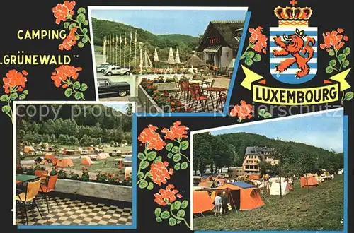 Luxembourg Luxemburg Camping Gruenewald  Kat. Luxembourg