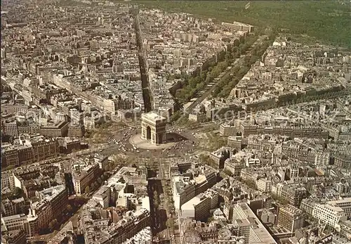 Paris Fliegeraufnahme Arc Triomphe Kat. Paris