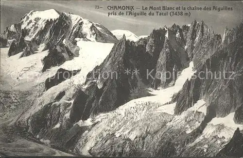 Chamonix Mont Blanc et la chaine des Aiguilles pris de l Aiguille du Tacul Kat. Chamonix Mont Blanc