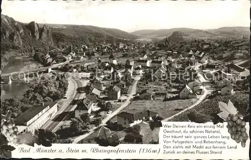 Bad Muenster Stein Ebernburg mit Rheingrafenstein Kat. Bad Muenster am Stein Ebernburg